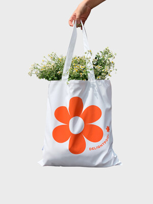 Flower Power shopper Bag - White