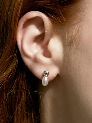 Double dot earrings (이니셜 각인)