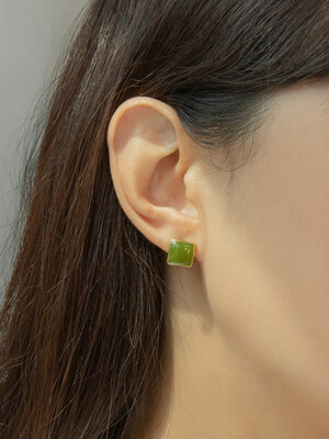 Square Cake Earring