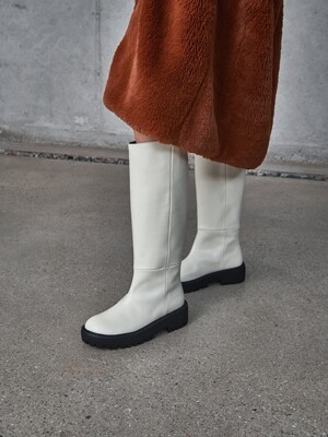 50mm Andrea Riding Tall Boots (White)