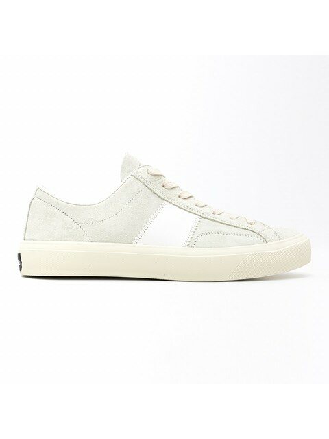럭셔리슈즈 - 톰포드 (TOM FORD) - 23SS 톰포드 캠브리지 아이보리 남성 스웨이드 스니커즈 J0974LCL032N3WW01