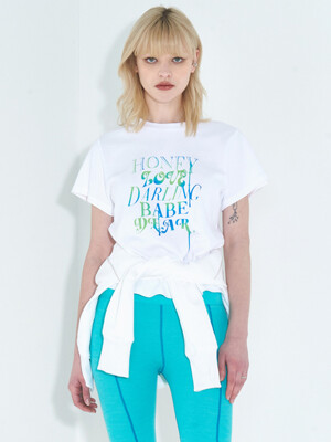 Summer Lovers Dripping T-Shirt _ White