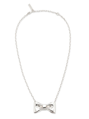 (silver925) Reborn Ribbon Necklace 002-Silver