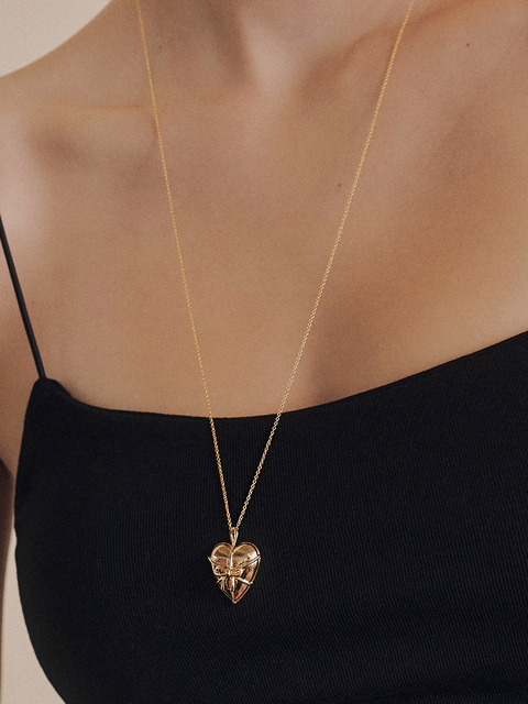 주얼리 - 데누 (Denu) - Heart Gift Necklace [Gold]