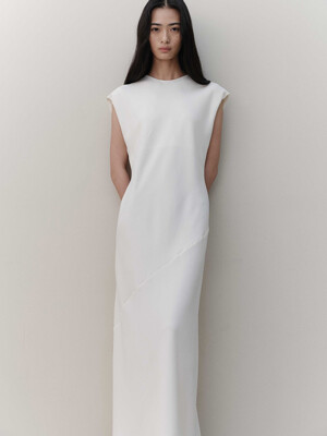 oblique maxi dress_cream