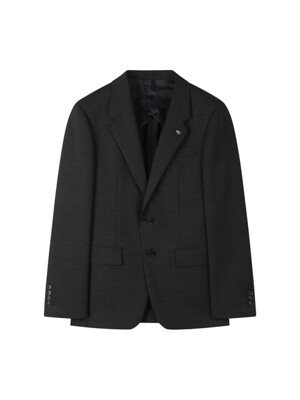 nubby texture charcoal suit jacket_CWFBS24302GYM