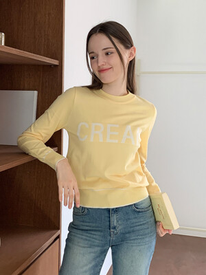 Lettering Round Neck Knitwear