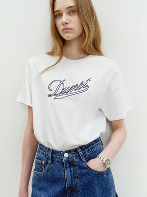 UNISEX CHAIN LOGO T-SHIRT OFF WHITE_UDTS4B131OW