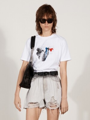 EMBROIDERE/PRINT T-SHIRT_WHITE