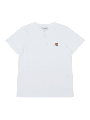 [메종키츠네] 여성 폭스헤드 패치 면 티셔츠 LW00105KJ0008 P100 (WHITE)