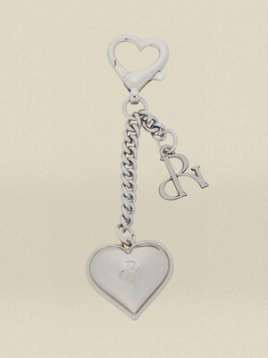 Heart Silver Keyring