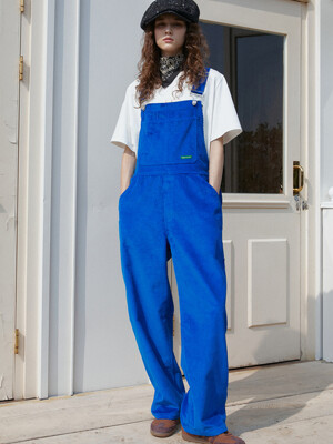 Corduroy Overall pants (Cobalt)