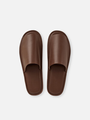 GBH X GRANNYJEJE LEATHER SLIPPER BROWN (2 SIZE)