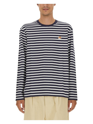 [메종키츠네] FW23  긴팔 티셔츠 LM00105KJ0044_NAVY
STRIPES