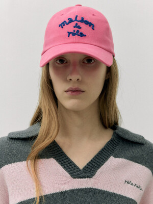 MAISON DE ROLA BALL CAP HOT PINK