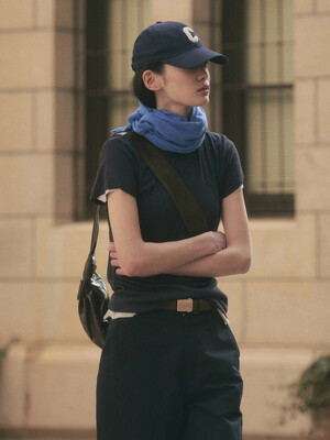 EZRA CASH SHAWL MUFFLER_BLUE