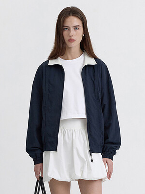 UNISEX BLOCKING WIND BREAKER NAVY_UDJU5B121N2