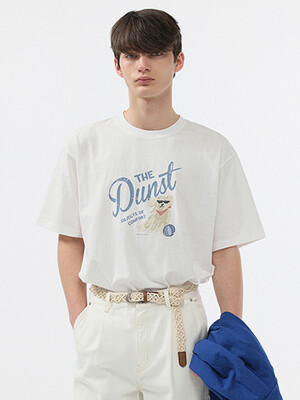 UNISEX DRAWING PUPPY T-SHIRT OFF WHITE_M_UDTS5B127OW