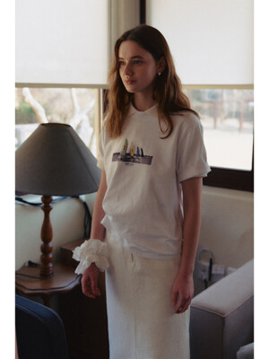 UNISEX APPLIQUE YACHT T-SHRT OFF WHITE_UDTS5B134OW