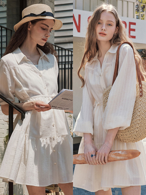 パーティードレス GANISONG Bridal Almond Mini Dress White 가니송]Bridal Almond Mini Dress_white