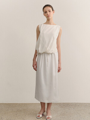 Delphine Skirt Soft Cream-Glow