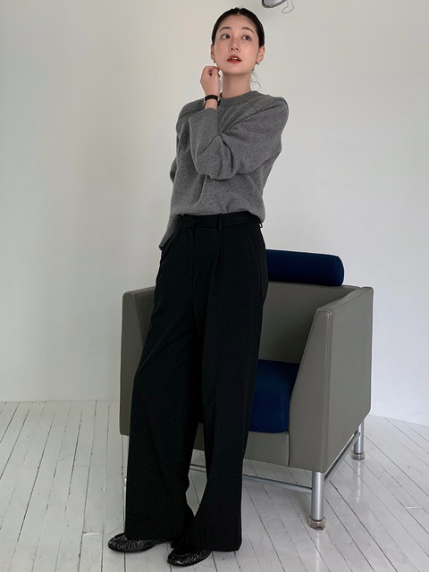 프론트로우 Pleated Wide Winter Trousers_3color
