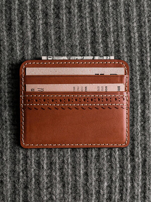 BROGUE Card Case (Brick)