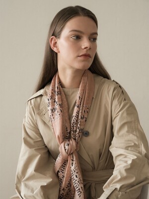 dot paisley modal scarf-beige