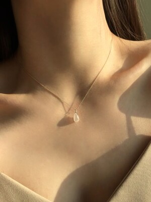 White Moonstone necklace [silver925]