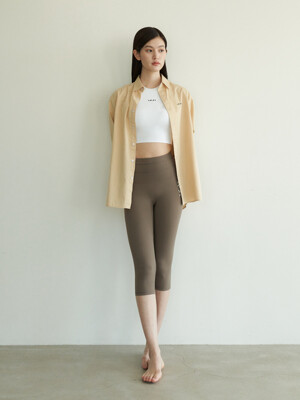 CLEAR 3/4 LEGGINGS 커피빈