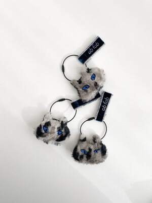 Key ring : Myam Mi ( Gray mix )