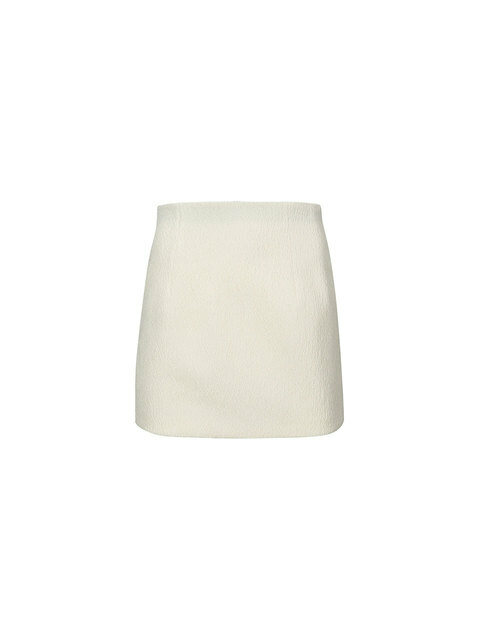 스커트 - 와이씨에이치 (YCH) - COTTON-BLEND MINI SKIRT (CREAM)