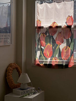 Mango Tulip Chiffon Fabric Poster