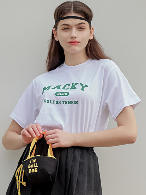macky-club T-shirt white-green