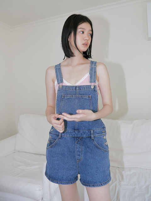 원피스 - 헤더먼트 (hetherment) - monica denim overall (blue)