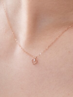 [14K] Tiny Heart Necklace GN2
