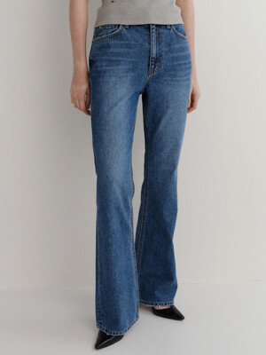 (2nd) Jeans Trapez Fit_M.Blue