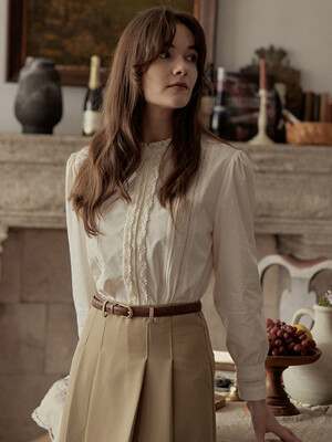 PM_Palace lace cotton shirt