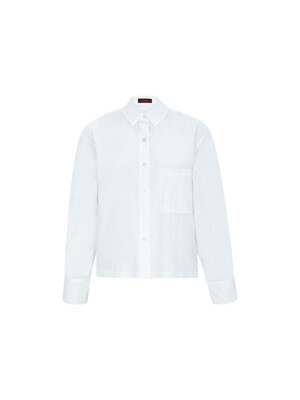 24SS Cotton Crop Shirt - White