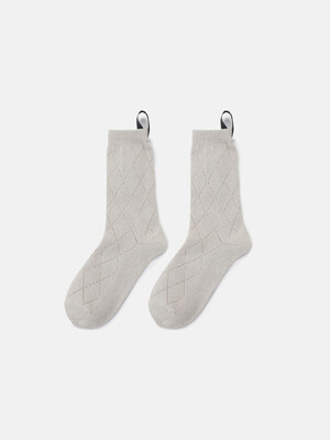 [Atelier] Label Point Lumi Socks_LXLAM24810IVX