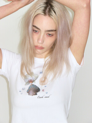 SHELL PRINTING TOP_WHITE