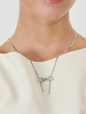 SMALL SNAKE RIBBON NECKLACE (2colors) AN2240014