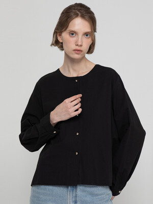 Roundneck blouse _ Black