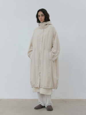 drawstring coat (ivory)