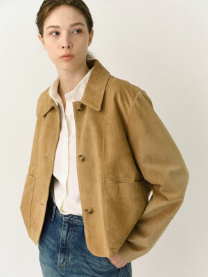 Bailey Suede Jacket (Camel)