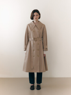 Big Collar Trench Coat_2color