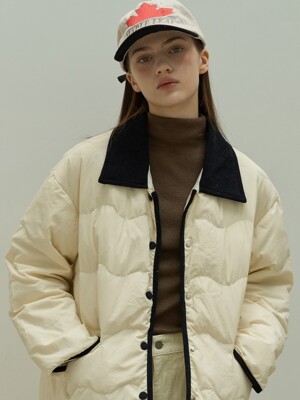 Trim Quilted Jacket_2Color