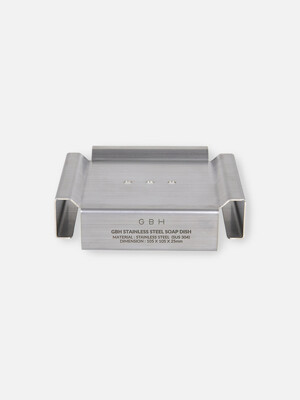 GBH HOME STAINLESS STEEL SOAP DISH