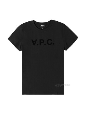 [아페쎄] 여성 COBQX H26943 LZZ VPC 로고 반팔 티셔츠 블랙