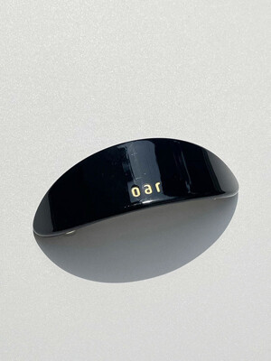 oar Classic Big Marble Barrette [Black]